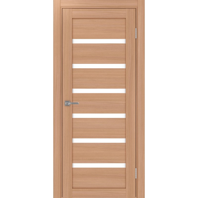 Межкомнатная дверь Турин 507.12, цвет ясень тёмный, заполнение LACбелый, размер 200*80 см.