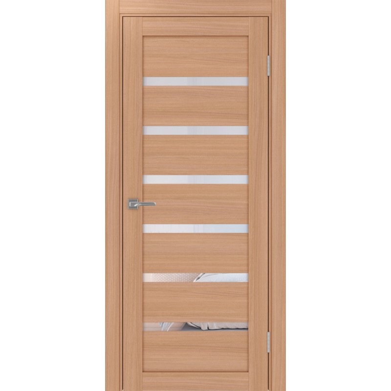 Межкомнатная дверь Турин 507.12, цвет ясень тёмный, заполнение Прозрачное, размер 200*80 см.