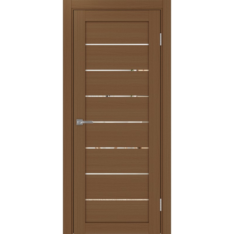 Межкомнатная дверь Турин 508.12, цвет орех NL, заполнение Зеркало, размер 200*80 см.