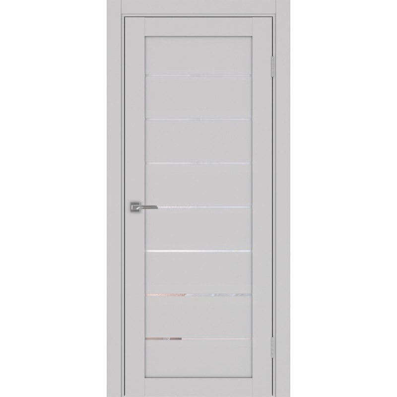 Межкомнатная дверь Турин 508.12, цвет пепельный, заполнение Прозрачное, размер 200*80 см.