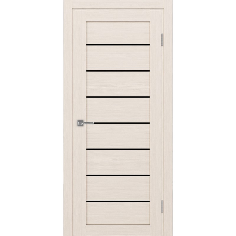 Межкомнатная дверь Турин 508.12, цвет Ясень перламутровый LACчерный, размер 80*200 см.