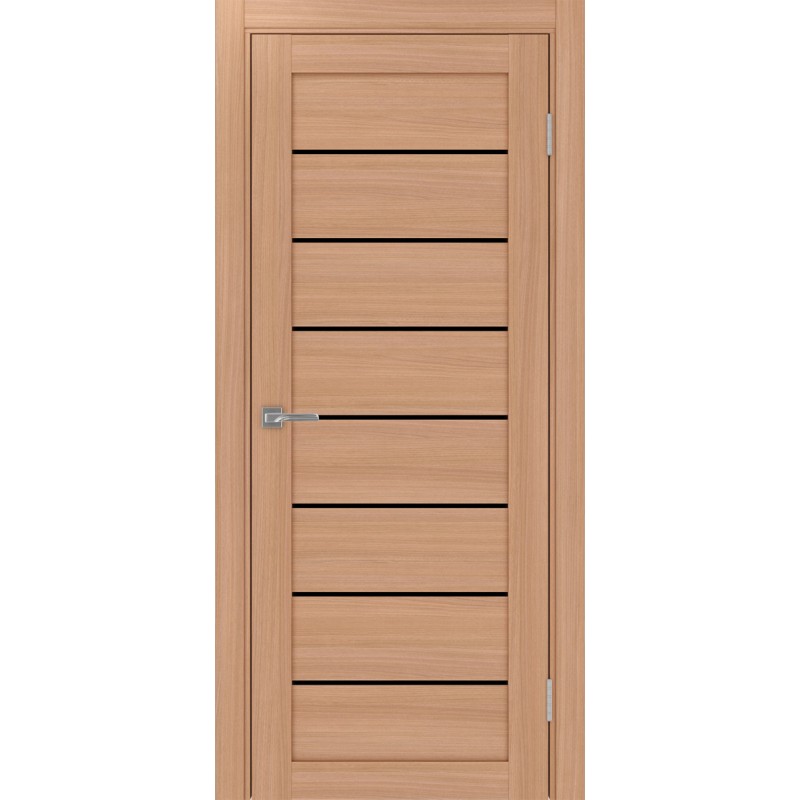 Межкомнатная дверь Турин 508.12, цвет ясень тёмный, заполнение LACчерный, размер 200*80 см.