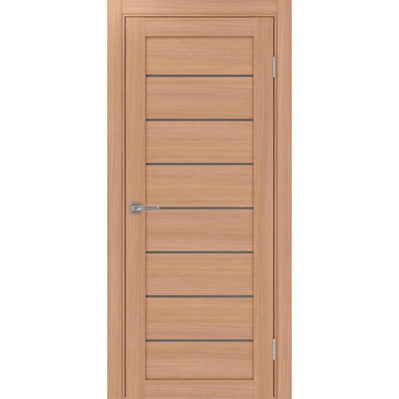 Межкомнатная дверь Турин 508.12, цвет ясень тёмный, заполнение Бронза матовое, размер 200*80 см.