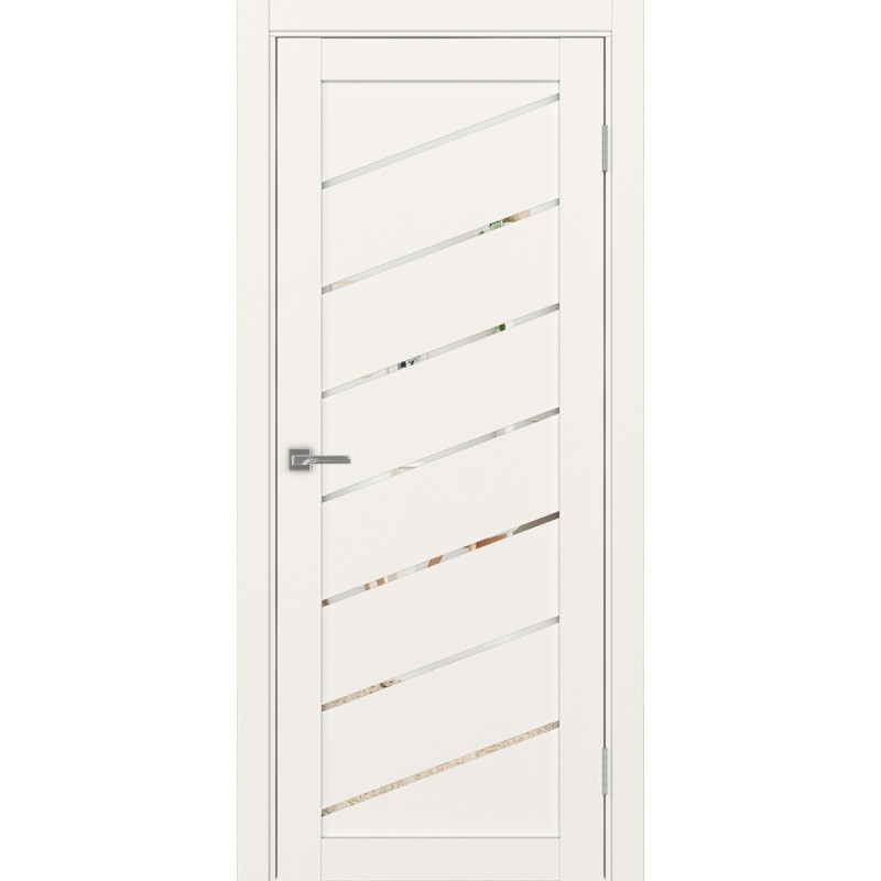 Межкомнатная дверь Турин 508У.112, цвет, бежевый, заполнение Зеркало, размер 200*80 см.