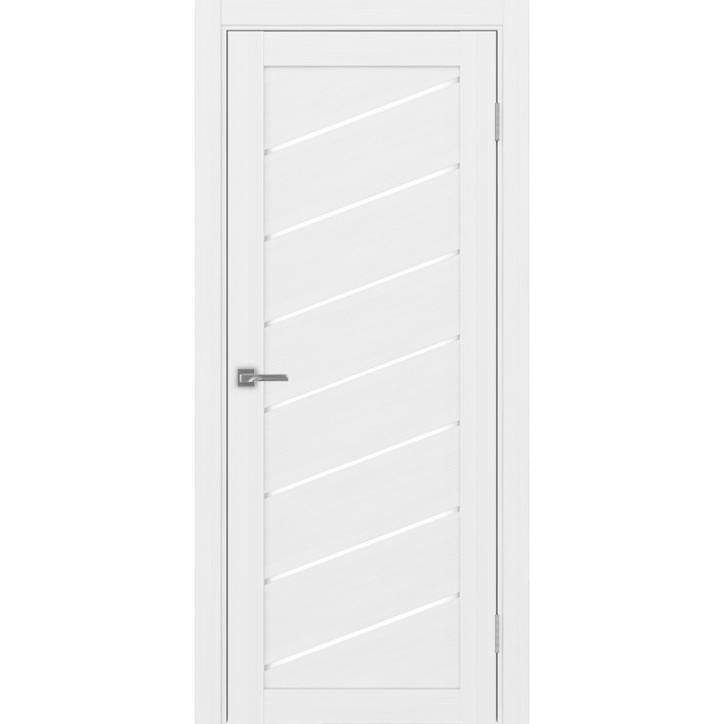 Межкомнатная дверь Турин 508У.112, цвет белый лёд, заполнение LACбелый, размер 200*80 см.