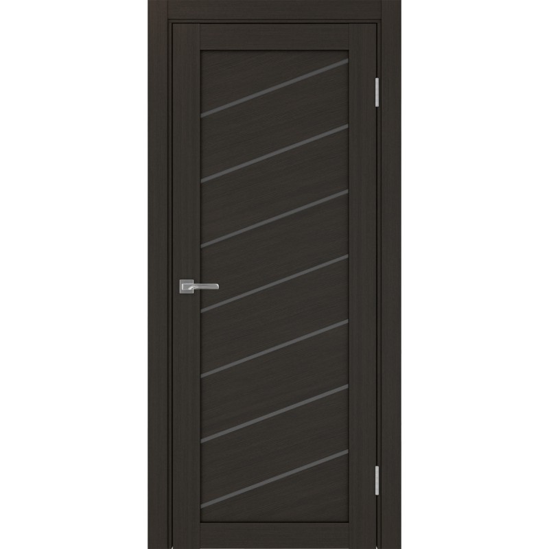 Межкомнатная дверь Турин 508У.112, цвет венге FL, заполнение Графит матовое, размер 200*80 см.