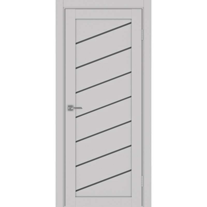 Межкомнатная дверь Турин 508У.112, цвет пепельный, заполнение Графит матовое, размер 200*80 см.