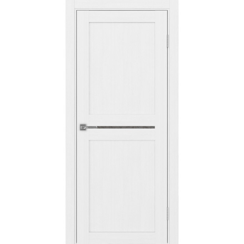 Межкомнатная дверь Турин 520.121, цвет белый лёд, заполнение Дали бронзовое, размер 200*30 см.