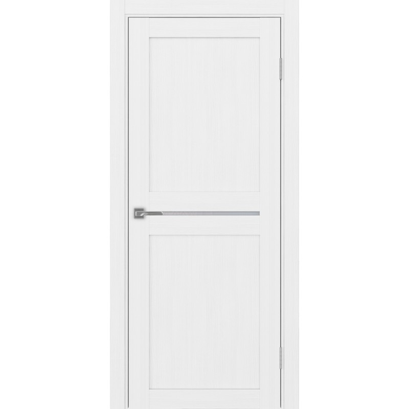 Межкомнатная дверь Турин 520.121, цвет белый лёд, заполнение Прозрачное, размер 200*80 см.