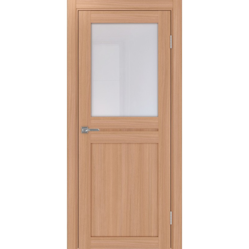 Межкомнатная дверь Турин 520.211, цвет ясень тёмный, заполнение Прозрачное, размер 200*80 см.