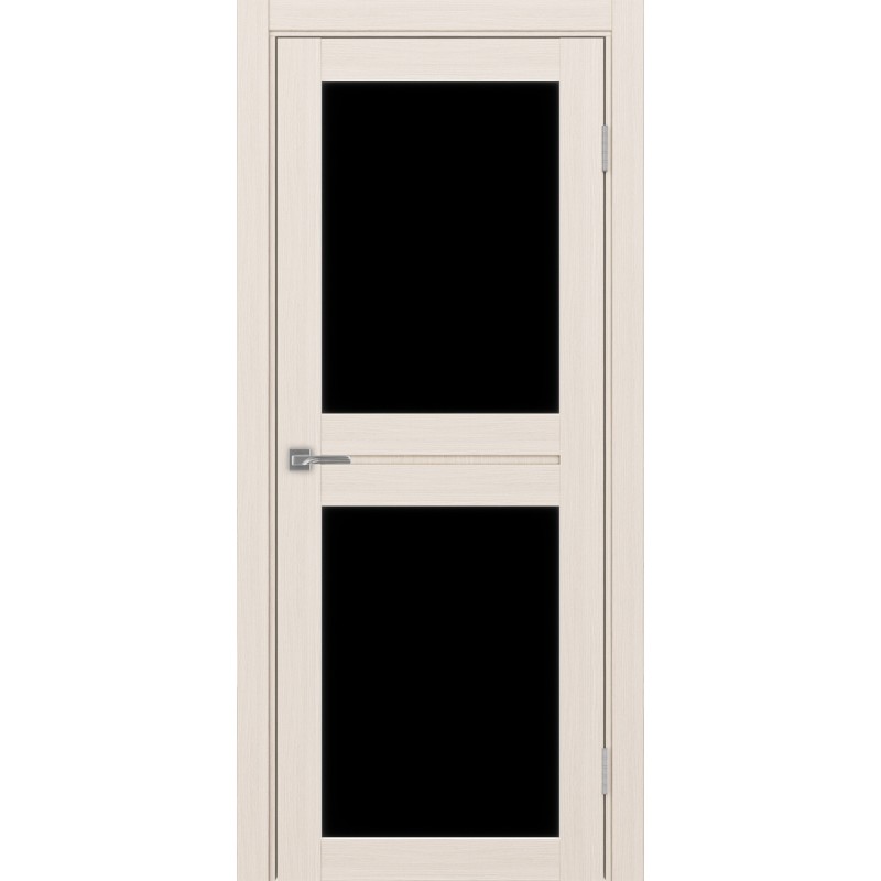 Межкомнатная дверь Турин 520.212, цвет ясень перламутровый, заполнение LACчерный, размер 200*80 см.