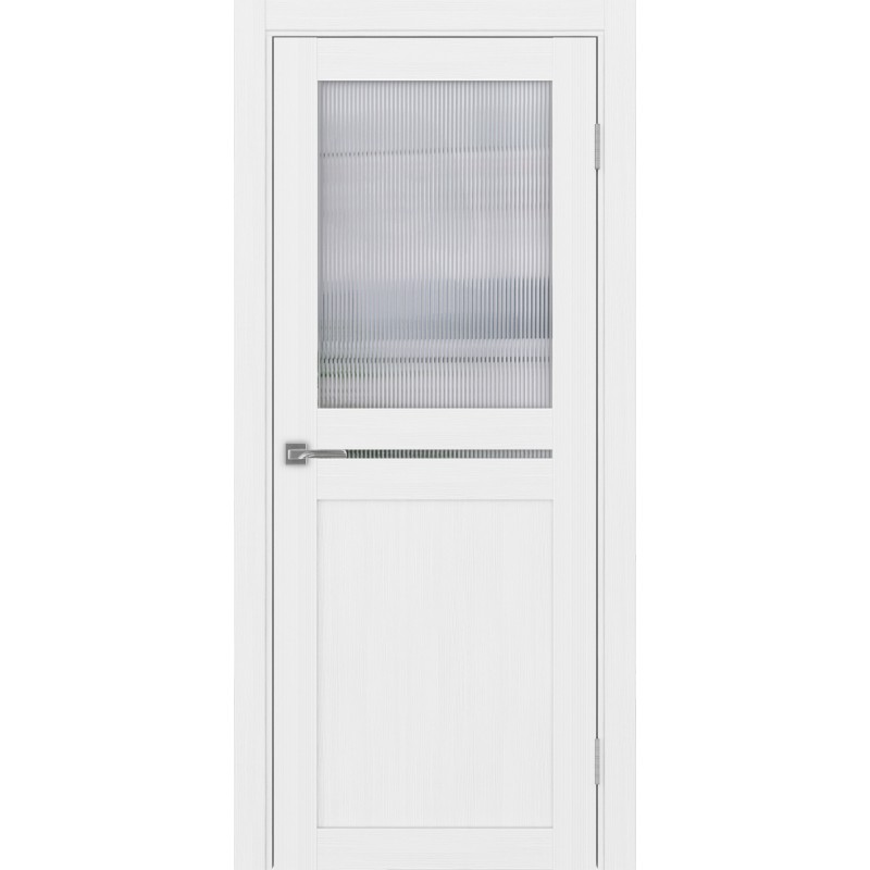 Межкомнатная дверь Турин 520.221, цвет белый лёд, заполнение Мору, размер 200*30 см.