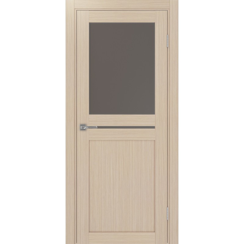 Межкомнатная дверь Турин 520.221, цвет Дуб беленый FL стекло Бронза матовое, размер 80*200 см.