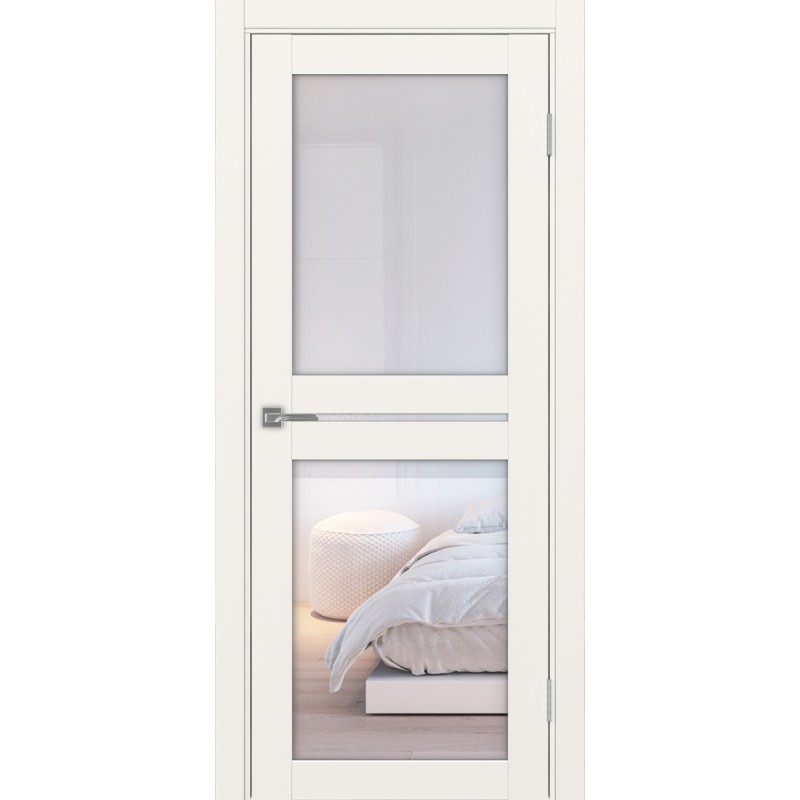 Межкомнатная дверь Турин 520.222, цвет, бежевый, заполнение Прозрачное, размер 200*80 см.