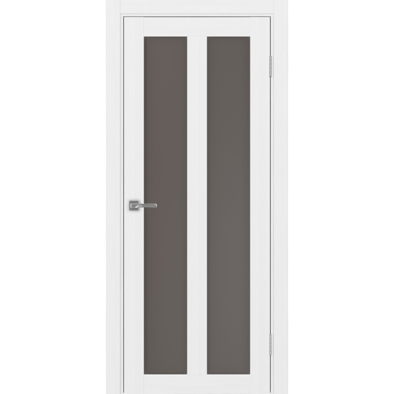 Межкомнатная дверь Турин 521.22, цвет белый лёд, заполнение Бронза матовое, размер 200*80 см.