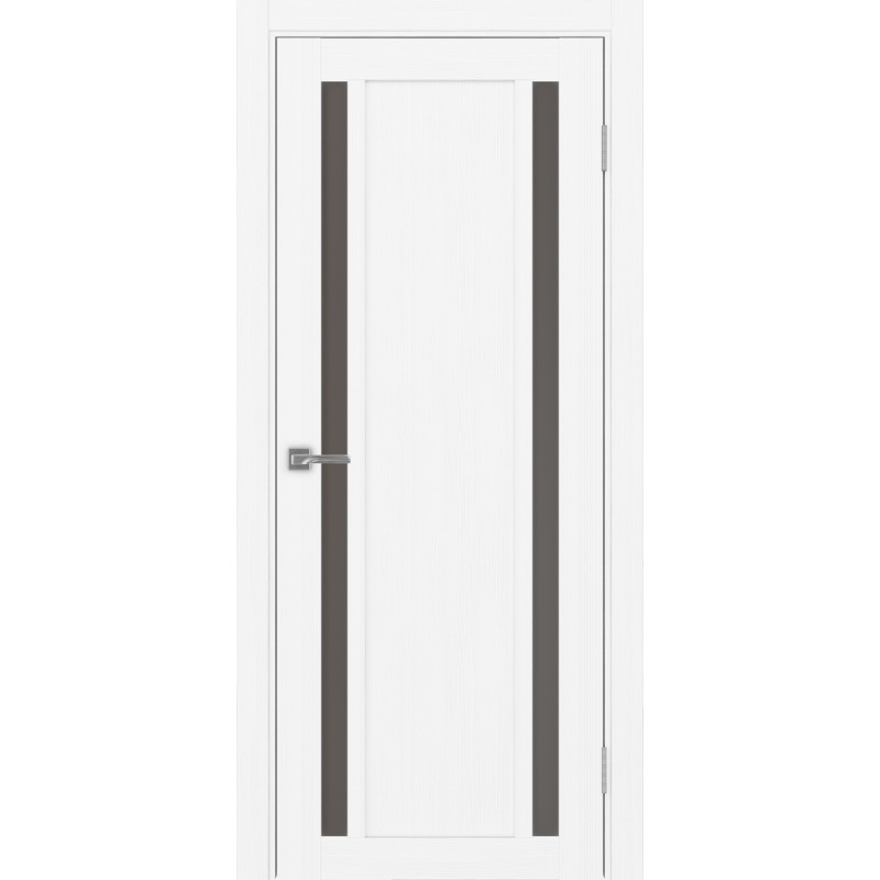 Межкомнатная дверь Турин 522.212, цвет белый лёд, заполнение Бронза матовое, размер 200*80 см.