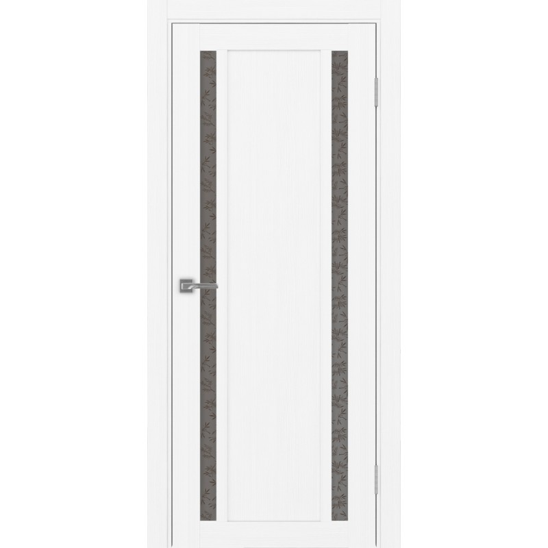 Межкомнатная дверь Турин 522.212, цвет белый лёд, заполнение Дали бронзовое, размер 200*60 см.