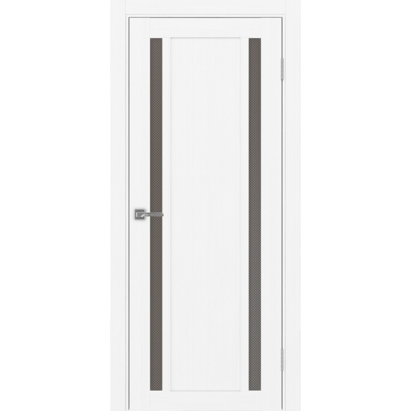 Межкомнатная дверь Турин 522.212, цвет белый лёд, заполнение Пунта бронзовое, размер 200*60 см.