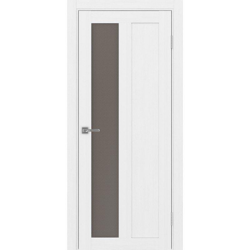 Межкомнатная дверь Турин 521.21, цвет белый лёд, заполнение Пунта бронзовое, размер 200*60 см.