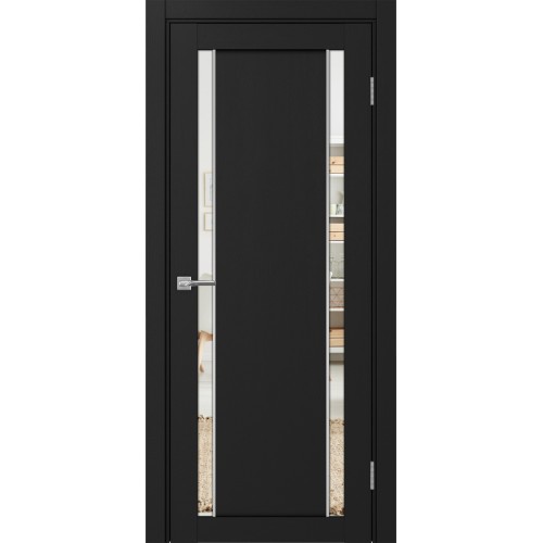 Турин 522AПП.212, цвет Антрацит молдинг алюм.хром стекло Зеркало/Зеркало, размер 80*200 см.