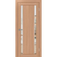 Турин_522AПП.212, цвет Ясень тёмный молдинг алюм.хром стекло Зеркало/Зеркало, размер 80*200 см.