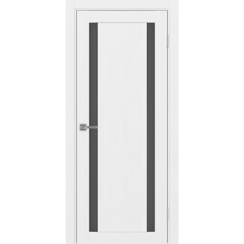 Межкомнатная дверь Турин 522.212 АПС молдинг SB, цвет белый лёд, заполнение Графит матовое, размер 200*80 см.