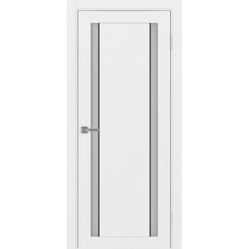 Турин 522АПС.212, цвет Белый лёд, молдинг алюм.чёрный, стекло Мателюкс, размер 80*200 см.