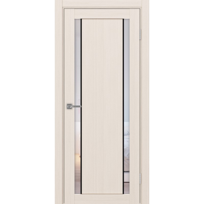 Межкомнатная дверь Турин 522.212 АПС молдинг SB, цвет ясень перламутровый, заполнение Прозрачное, размер 200*80 см.