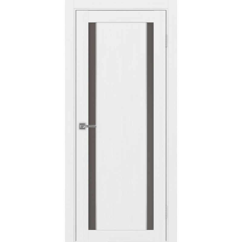 Межкомнатная дверь Турин 522.212 АПС молдинг SC, цвет белый лёд, заполнение Бронза матовое, размер 200*80 см.