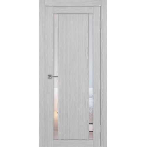 Турин 522АПС.212, цвет Дуб Серый FL, молдинг алюм.хром стекло Прозрачное, размер 80*200 см.