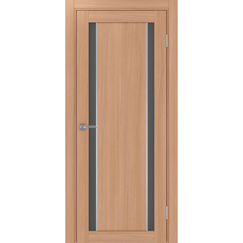 Межкомнатная дверь Турин 522.212 АПС молдинг SC, цвет ясень тёмный, заполнение Графит матовое, размер 200*80 см.