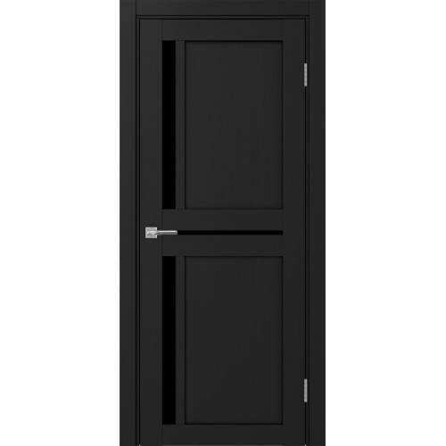 Турин 523.221, цвет Антрацит стекло LACчерный, размер 80*200 см.