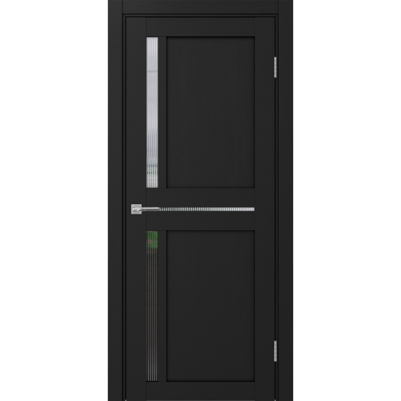 Межкомнатная дверь Турин 523.221, цвет Антрацит стекло Мору, размер 80*200 см.