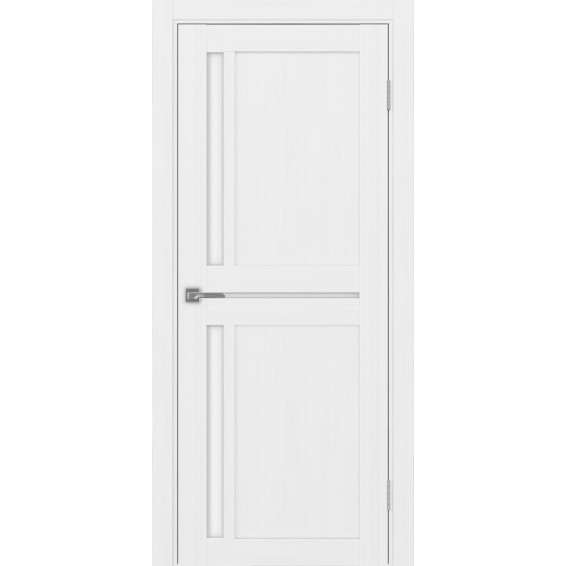 Межкомнатная дверь Турин 523.221, цвет белый лёд, заполнение LACбелый, размер 200*80 см.