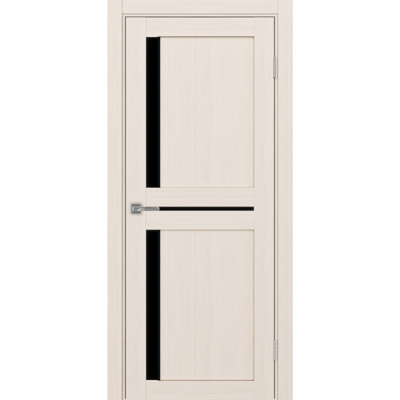 Межкомнатная дверь Турин 523.221 АПП молдинг SB, цвет ясень перламутровый, заполнение LACчерный, размер 200*80 см.