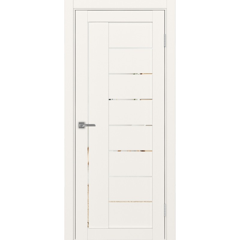 Межкомнатная дверь Турин 524.21, цвет, бежевый, заполнение Зеркало, размер 200*80 см.