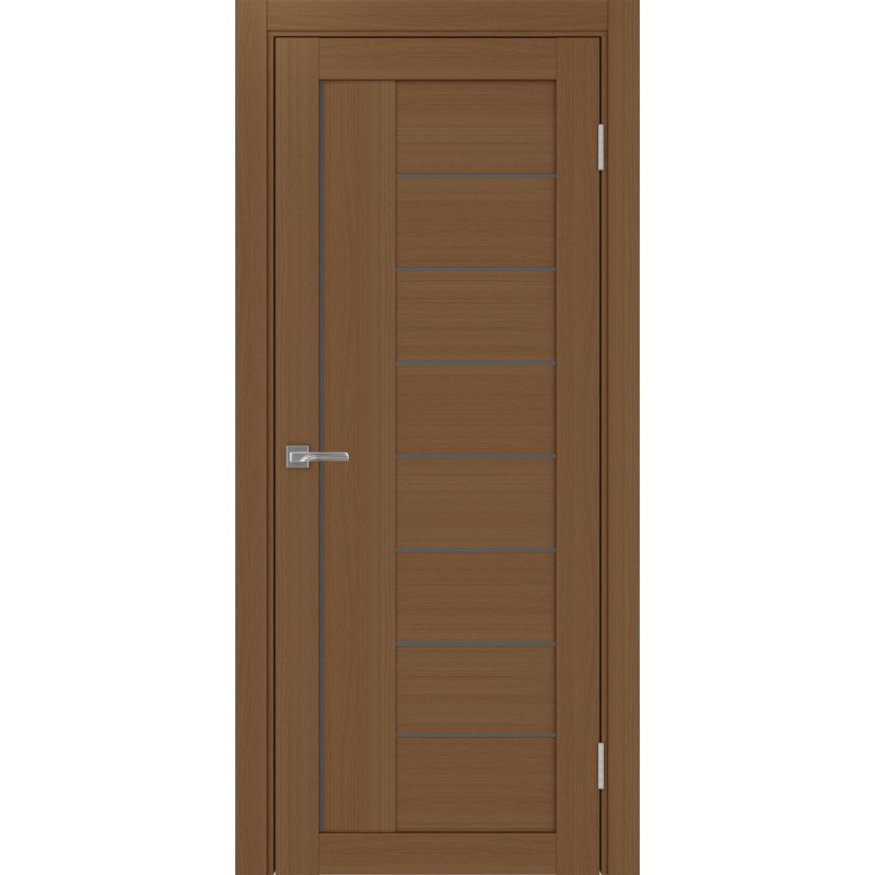 Межкомнатная дверь Турин 524.21, цвет орех NL, заполнение Графит матовое, размер 200*80 см.