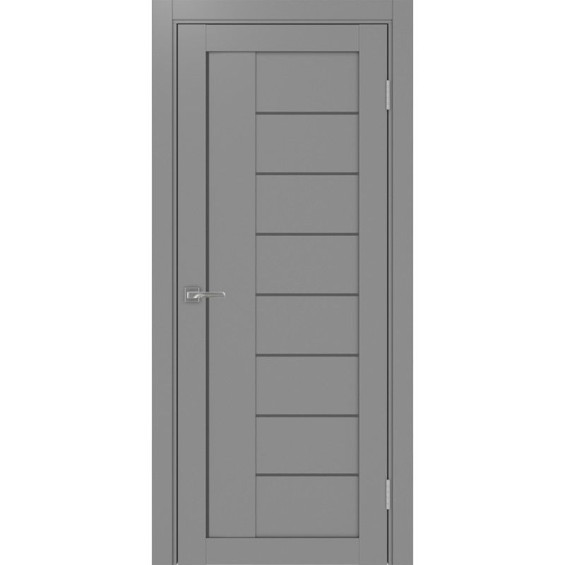 Межкомнатная дверь Турин 524.21, цвет серый, заполнение Графит матовое, размер 200*80 см.