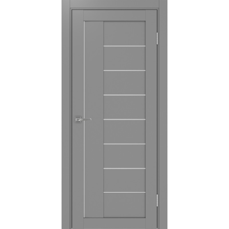 Межкомнатная дверь Турин 524.21, цвет серый, заполнение Мателюкс, размер 200*80 см.