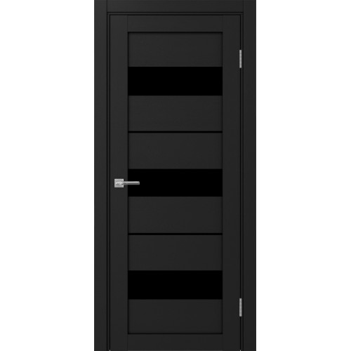 Турин 526.122, цвет Антрацит стекло LACчерный, размер 80*200 см.