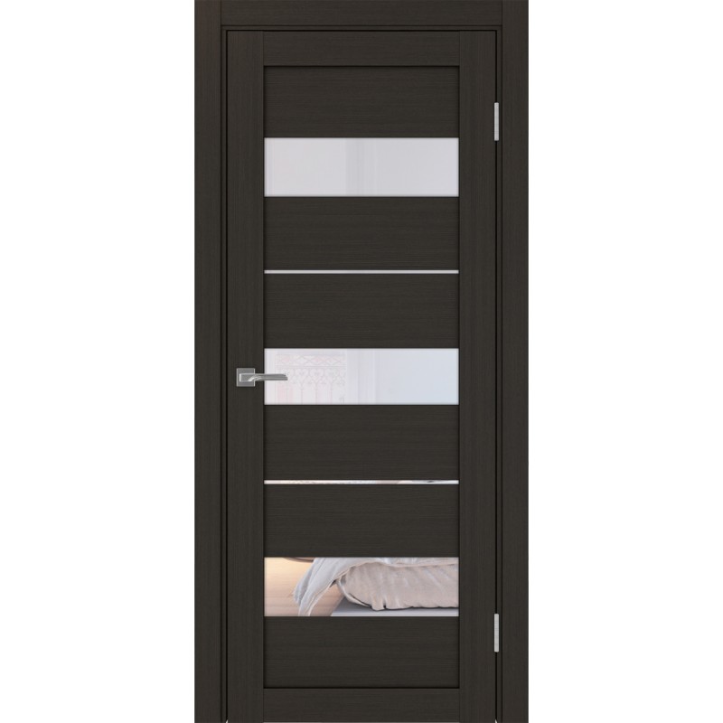 Межкомнатная дверь Турин 526.122, цвет венге FL, заполнение Прозрачное, размер 200*80 см.