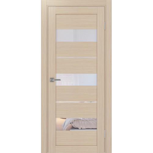 Турин 526.122, цвет Дуб беленый FL стекло Прозрачное, размер 80*200 см.