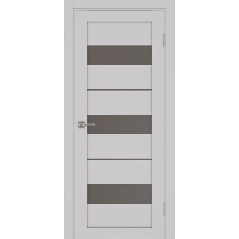 Межкомнатная дверь Турин 526.122, цвет пепельный, заполнение Бронза матовое, размер 200*80 см.