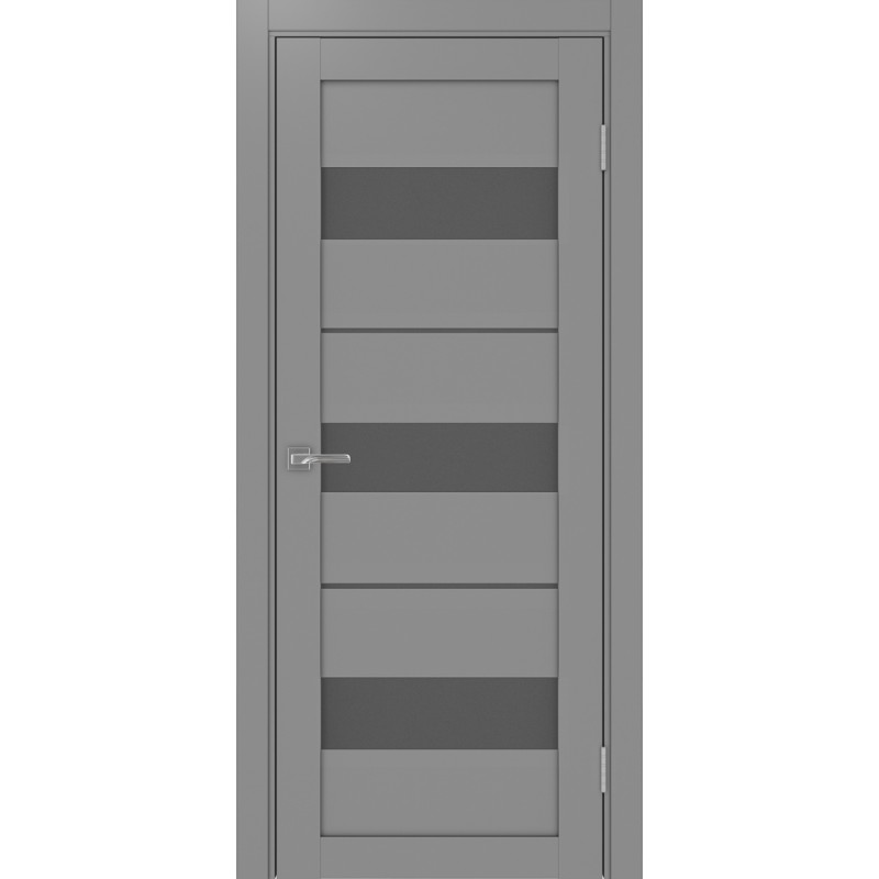 Межкомнатная дверь Турин 526.122, цвет серый, заполнение Графит матовое, размер 200*80 см.