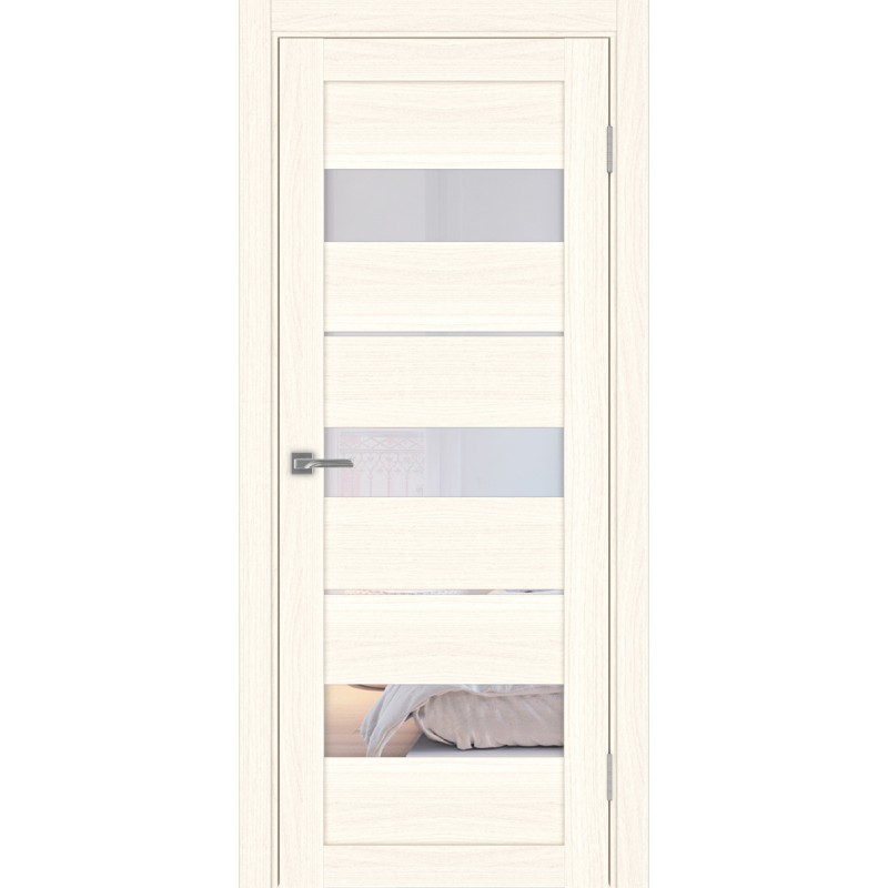 Межкомнатная дверь Турин 526.122, цвет ясень светлый, заполнение Прозрачное, размер 200*80 см.