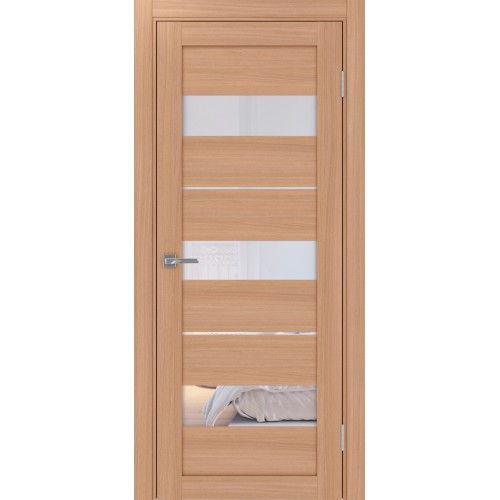 Турин_526.122, цвет Ясень тёмный стекло Прозрачное, размер 80*200 см.