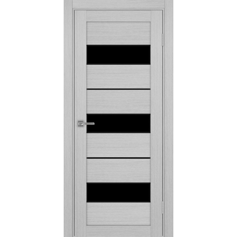 Межкомнатная дверь Турин 526.122 АПП молдинг SB, цвет дуб серый FL, заполнение LACчерный, размер 200*80 см.