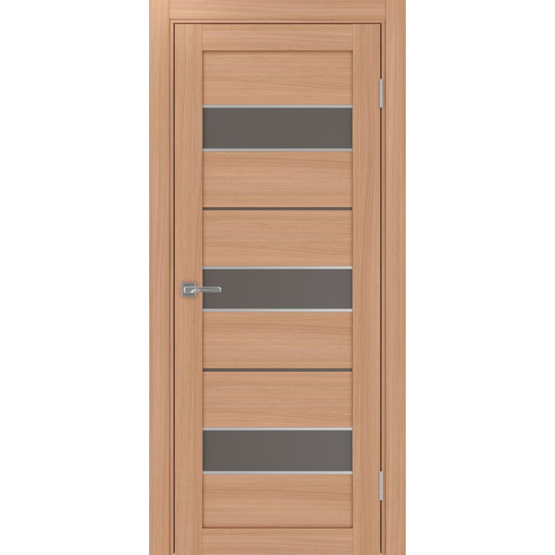 Межкомнатная дверь Турин 526.122 АПС молдинг SC, цвет ясень тёмный, заполнение Бронза матовое, размер 200*80 см.