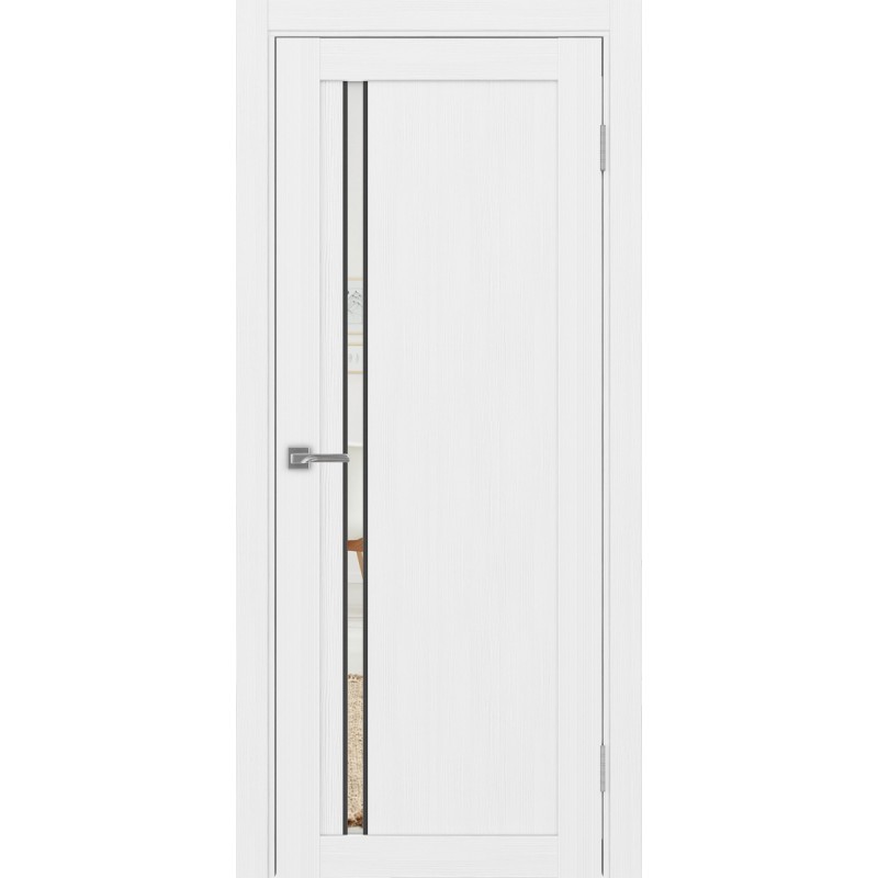 Межкомнатная дверь Турин 527.121 АПС молдинг SB, цвет белый лёд, заполнение Зеркало, размер 200*80 см.