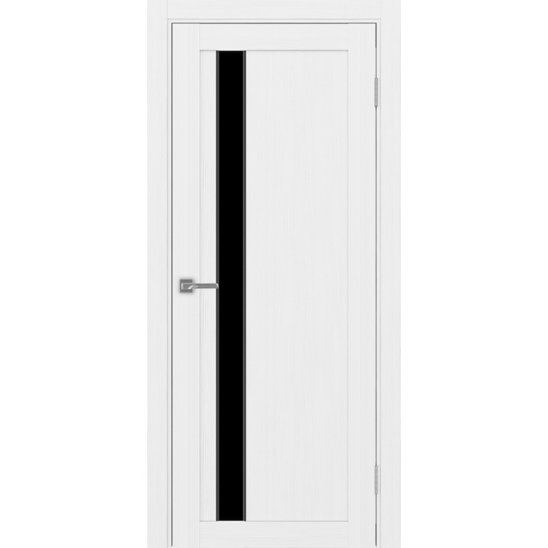 Межкомнатная дверь Турин 528.121 АПП молдинг SB, цвет белый лёд, заполнение LACчерный, размер 200*80 см.